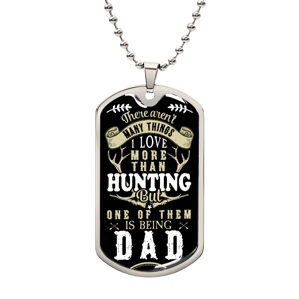 TO MY DAD - LOVE FROM YOUR CHILD.(Luxury Graphic Dog Tag Necklace)