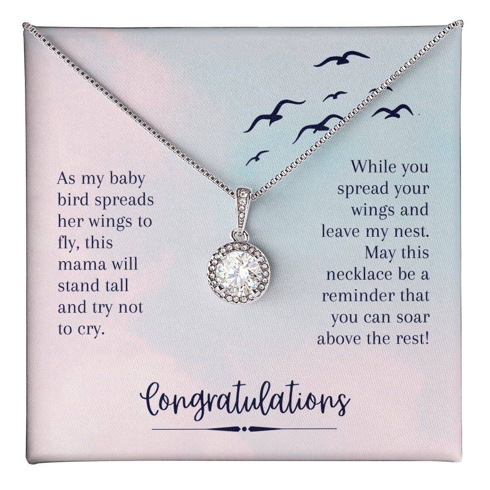 To my daughter - Love from Mom/Dad.(As my baby bird spreads her wings to fly...)