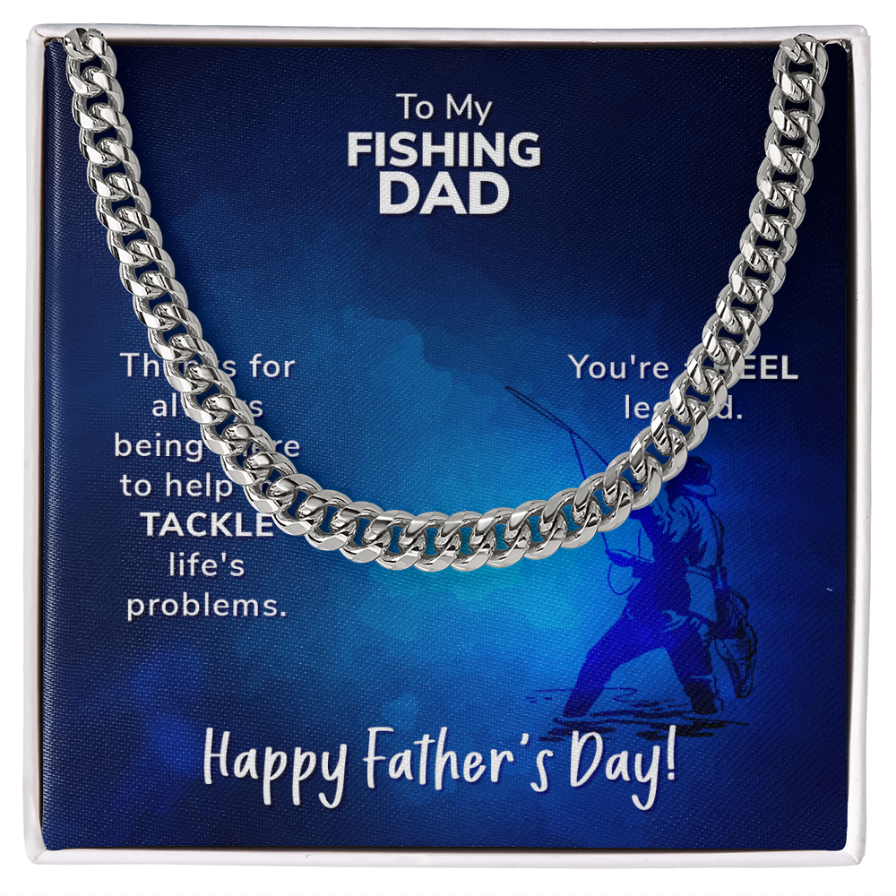 To my Father - love from your Child.(Cuban Link Chain)