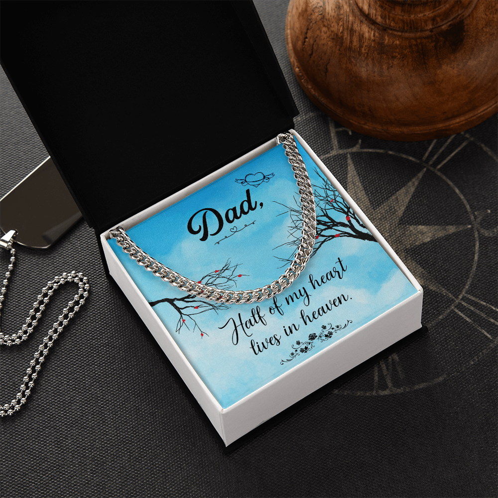 To my Father - love from your Child.(Cuban Link Chain)