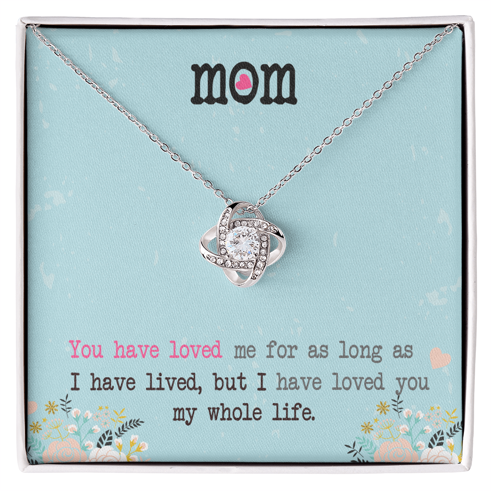 To my mom - Love from your child.(Mom You have loved me for as long as I have lived)