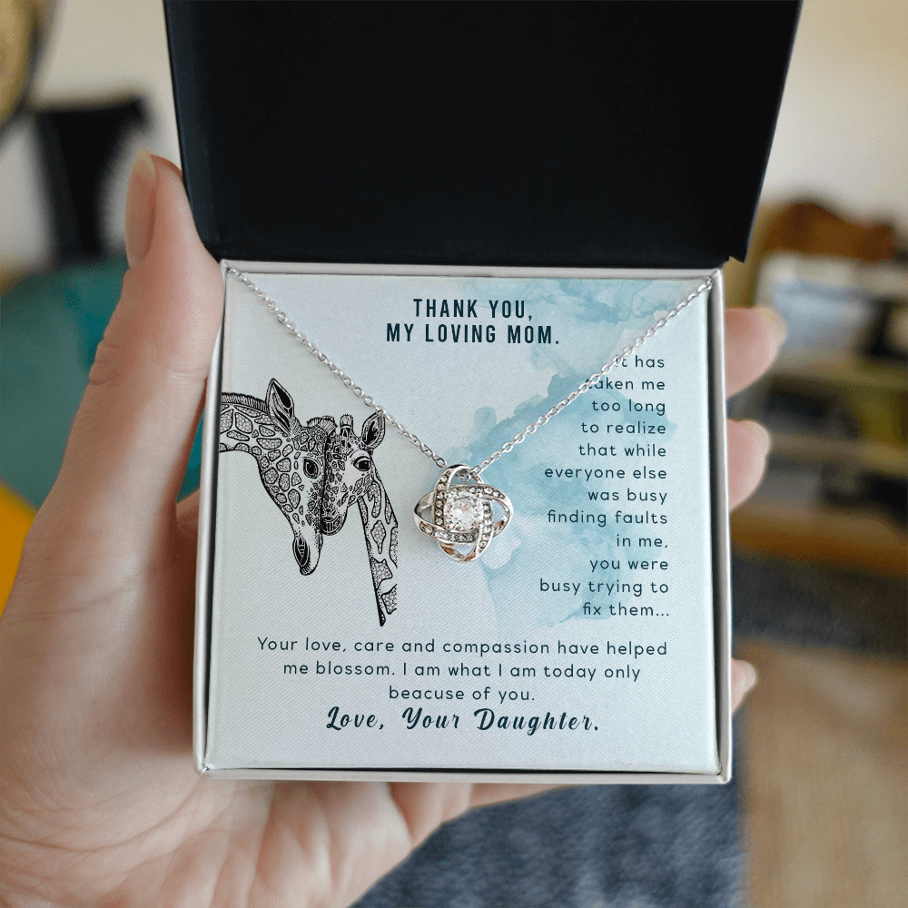 To my loving mother - Love from your daughter.(Thank you my loving mom )