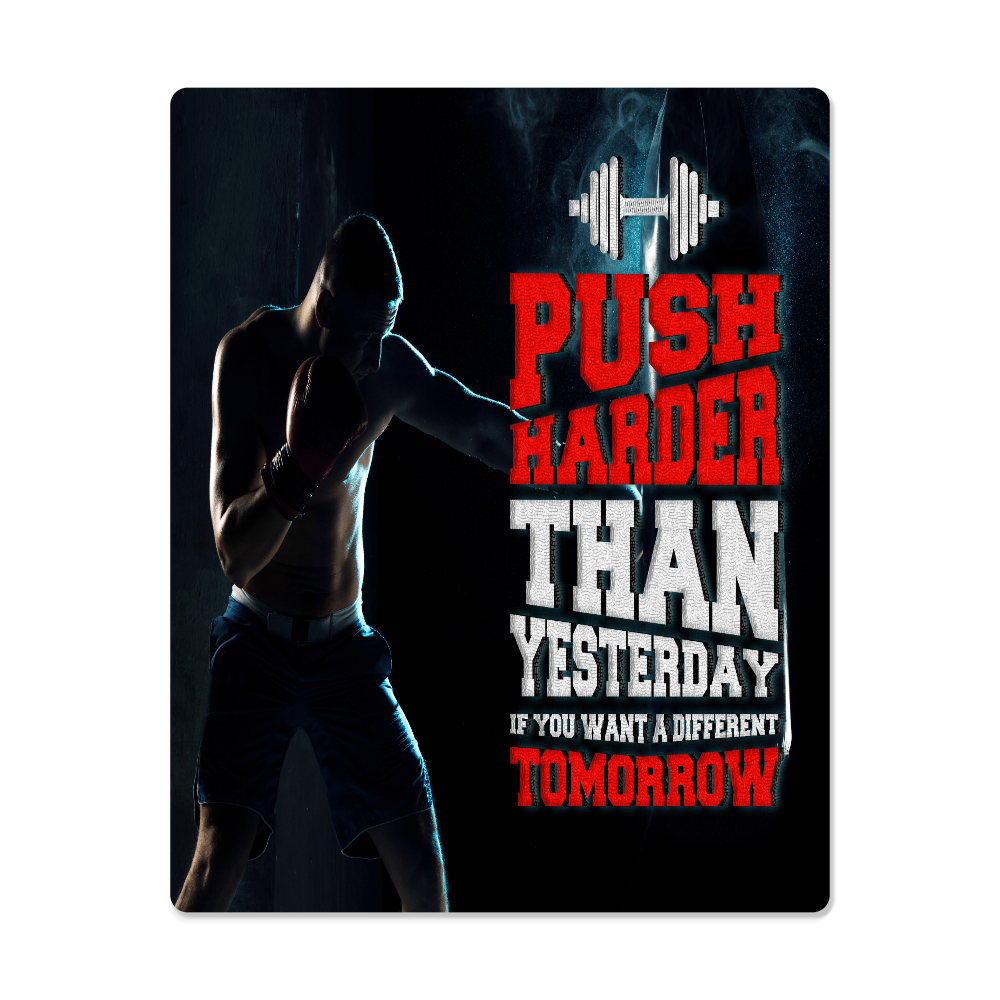 High Gloss Metal Art Print. (Push harder.)