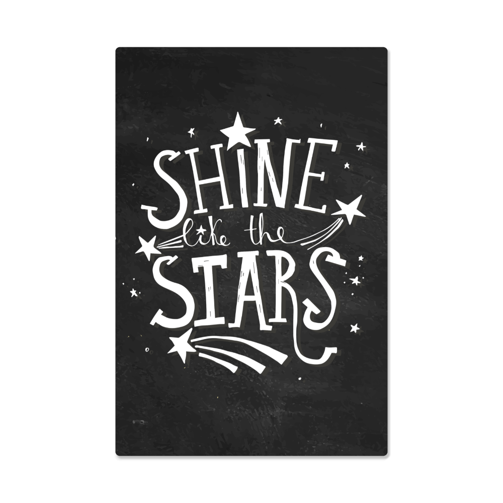 High Gloss Metal Art Print.(Shine like the stars)