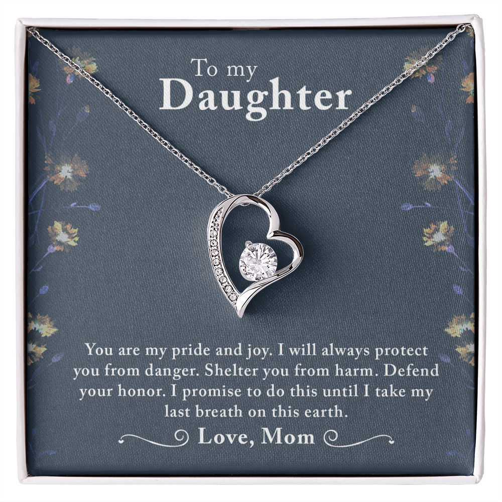 To My daughter - from your Mom.(Forever Love Necklace)
