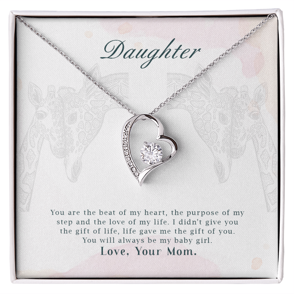 To My daughter - from your Mom.(Forever Love Necklace)