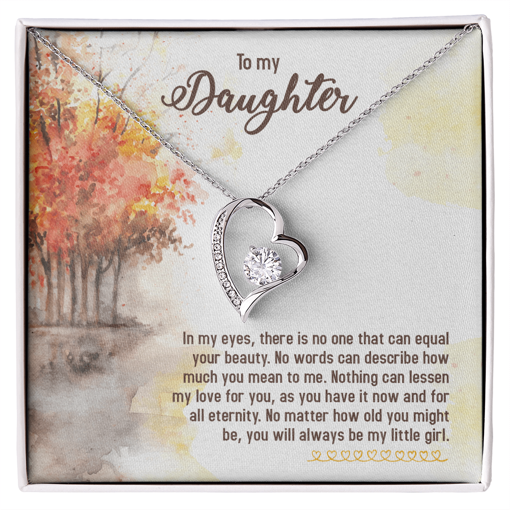 To My daughter - from your Parent .(Forever Love Necklace)