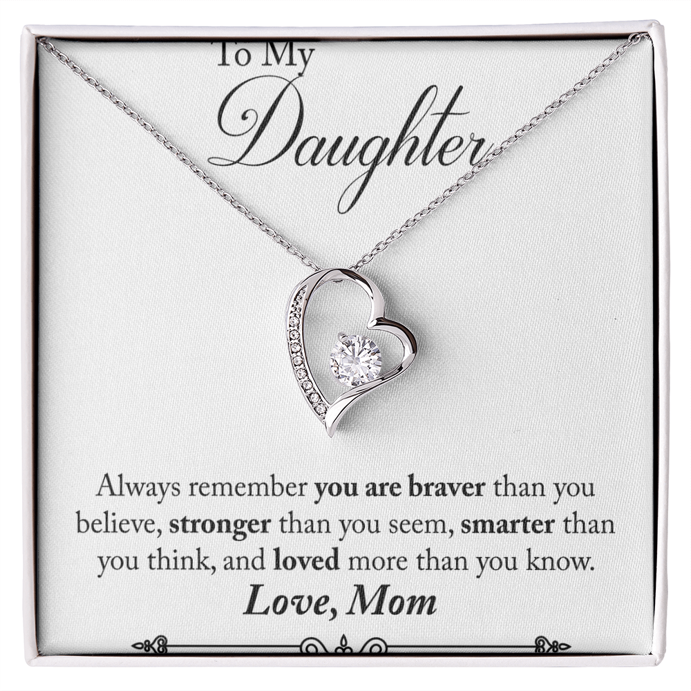To My daughter - from your Mom.(Forever Love Necklace)