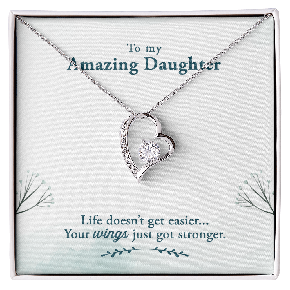 To My amazing daughter - from your parent .(Forever Love Necklace)