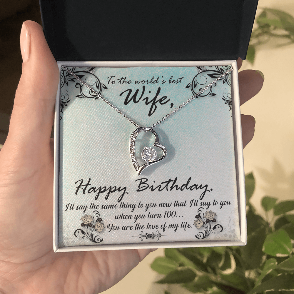 To My Wife - from your Husband.(Forever Love Necklace)