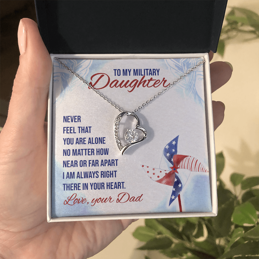 To My daughter - from your Dad.(Forever Love Necklace)