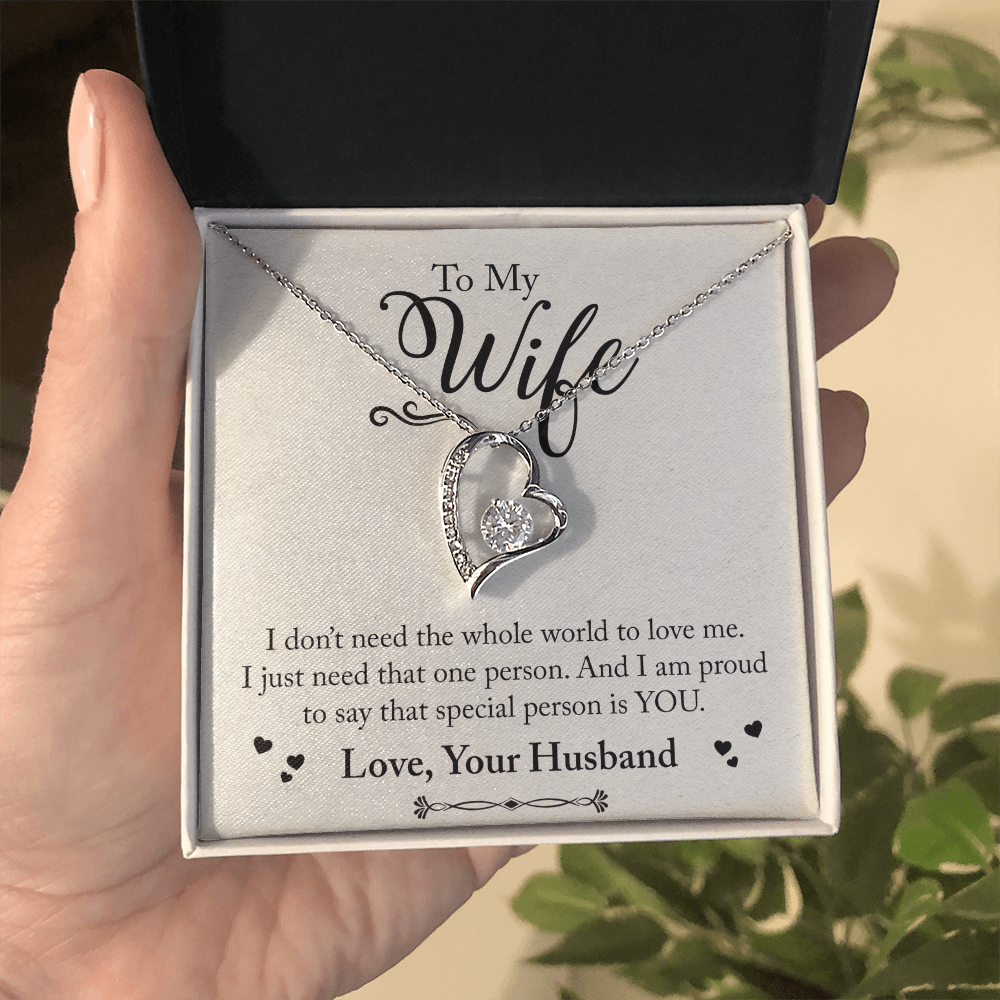To My Wife - from your Husband.(Forever Love Necklace)