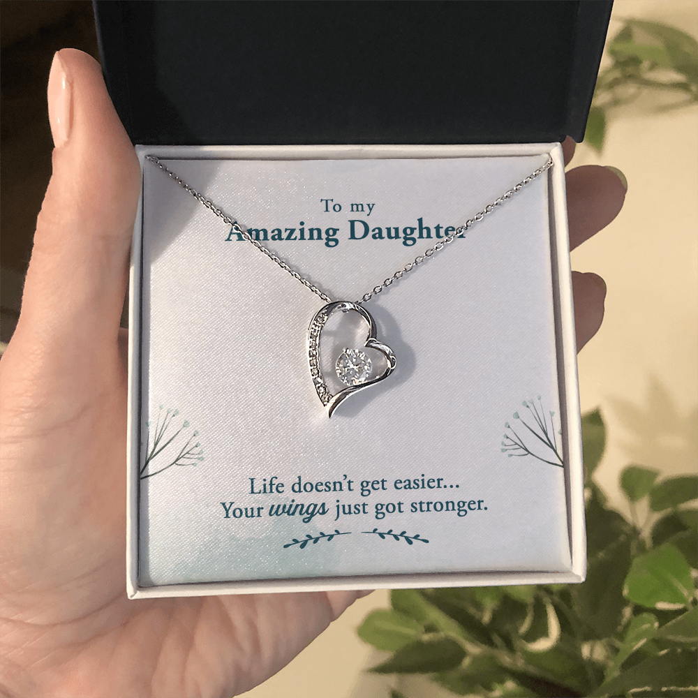 To My amazing daughter - from your parent .(Forever Love Necklace)