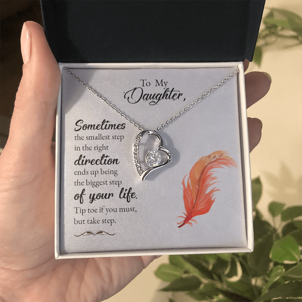 To My daughter - from your parent.(Forever Love Necklace)