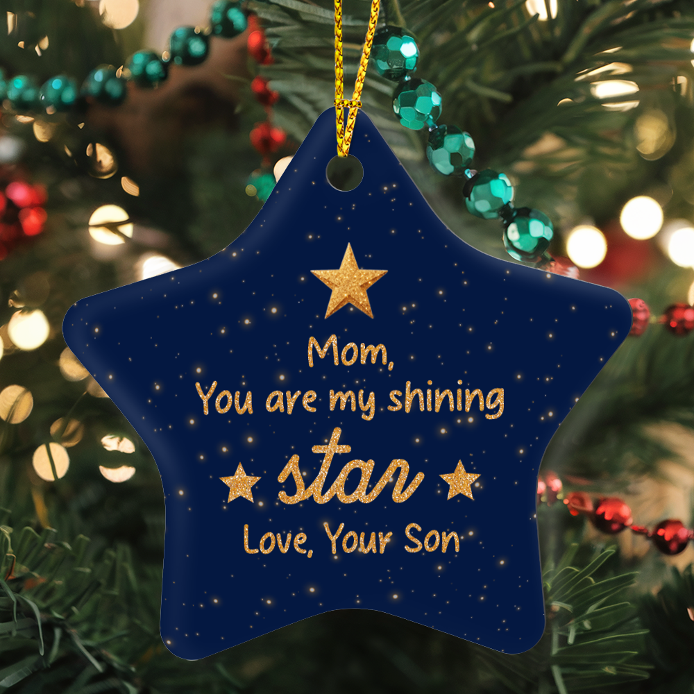 High Gloss Star Ornament.