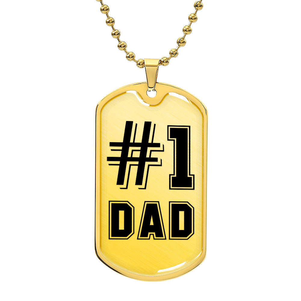 To my Dad - #1.(Luxury Graphic Dog Tag Necklace)