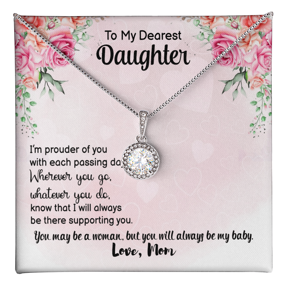 To my dearest daughter - love mom.(I'm proud of you).