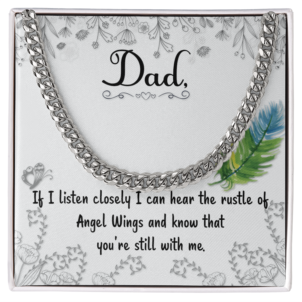 To my Father - love from your Child.(Cuban Link Chain)