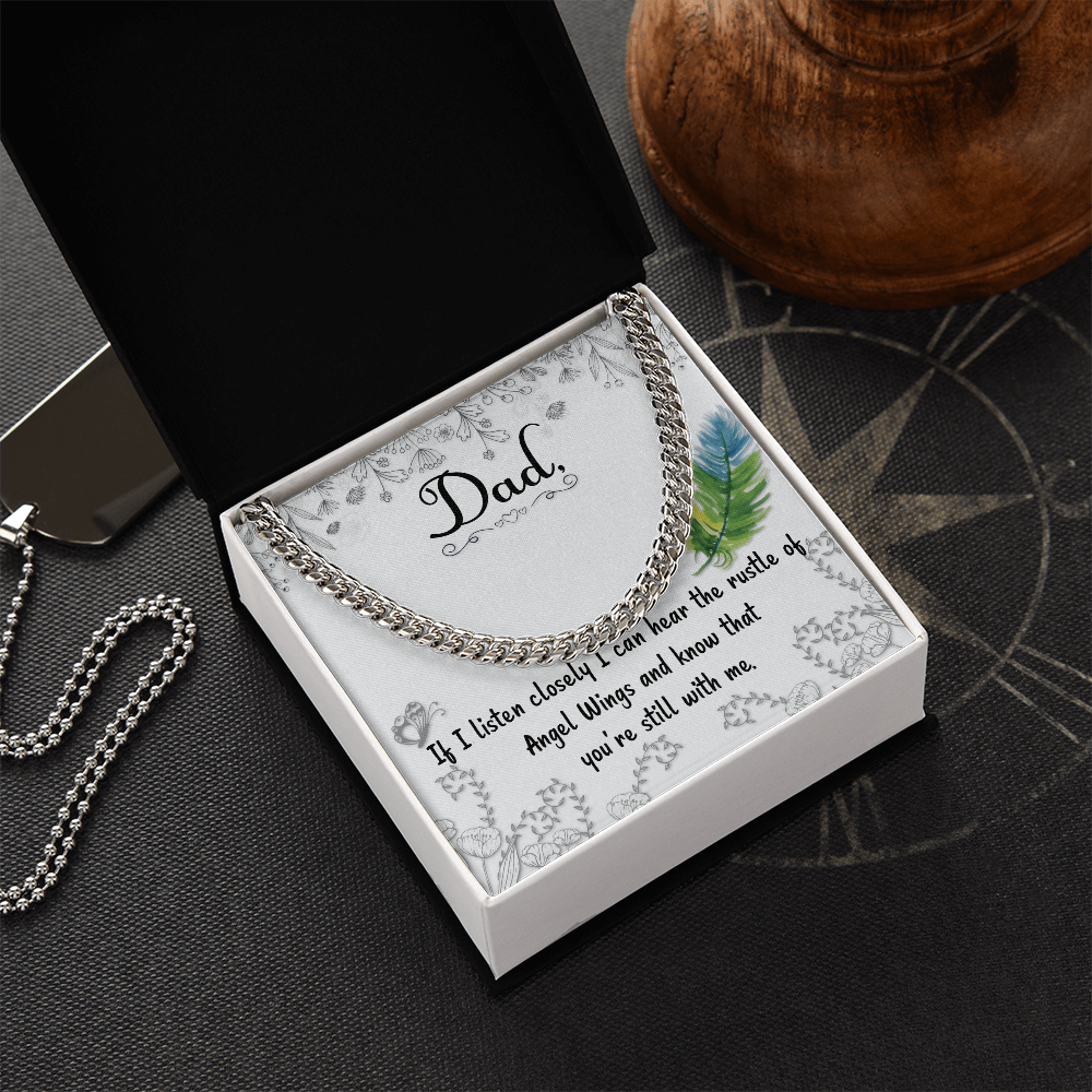 To my Father - love from your Child.(Cuban Link Chain)