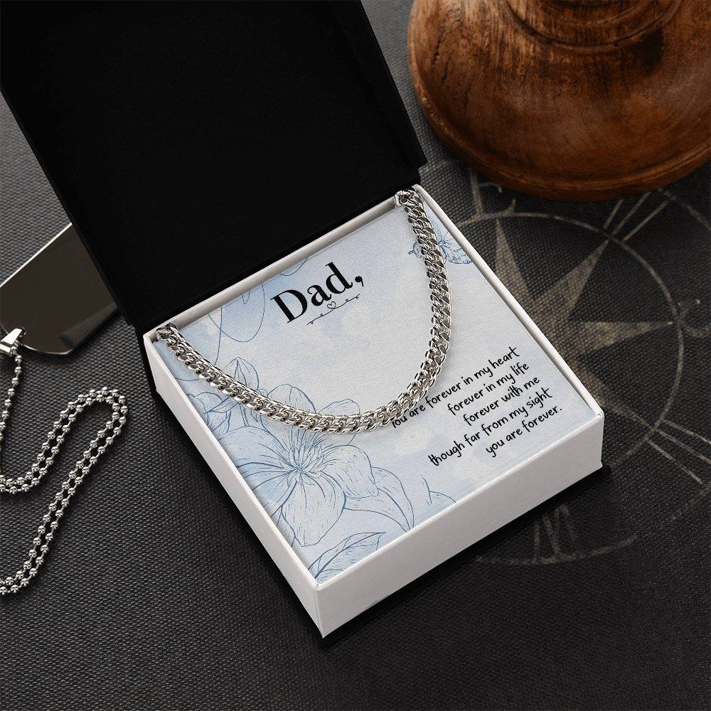 To my Father - love from your Child.(Cuban Link Chain)