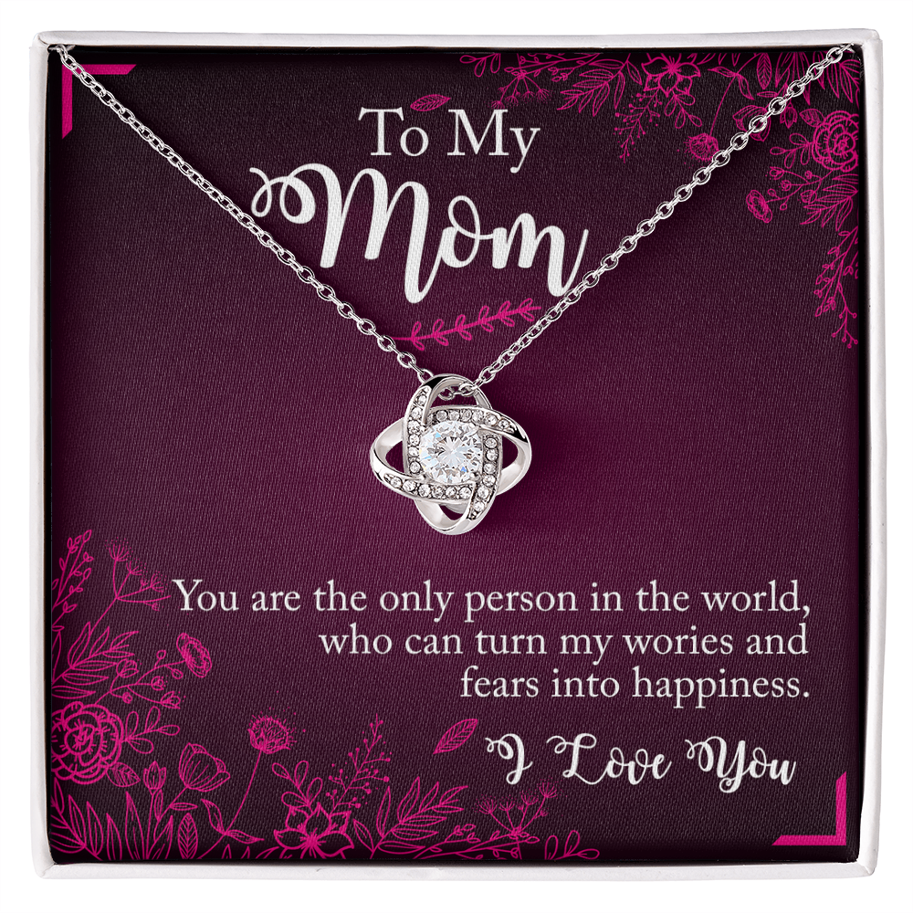 To my mother - Love from your child.(You are the only person in the world)