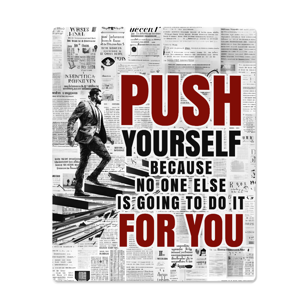 High Gloss Metal Art Print. (Push yourself.)
