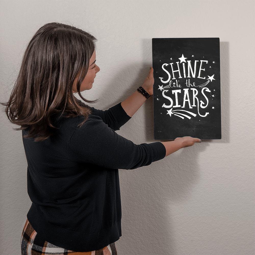 High Gloss Metal Art Print.(Shine like the stars)