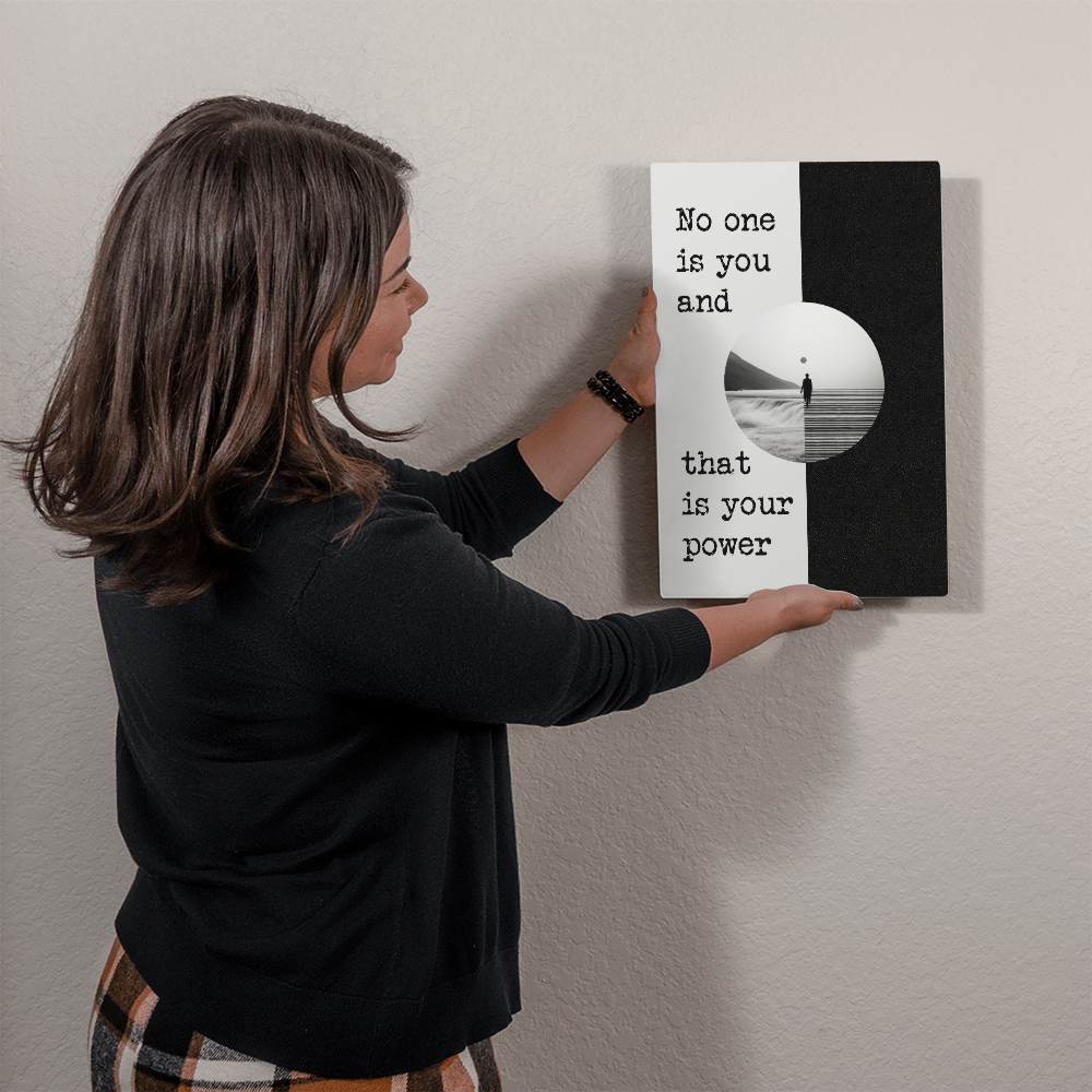 High Gloss Metal Art Print.(No one is.)