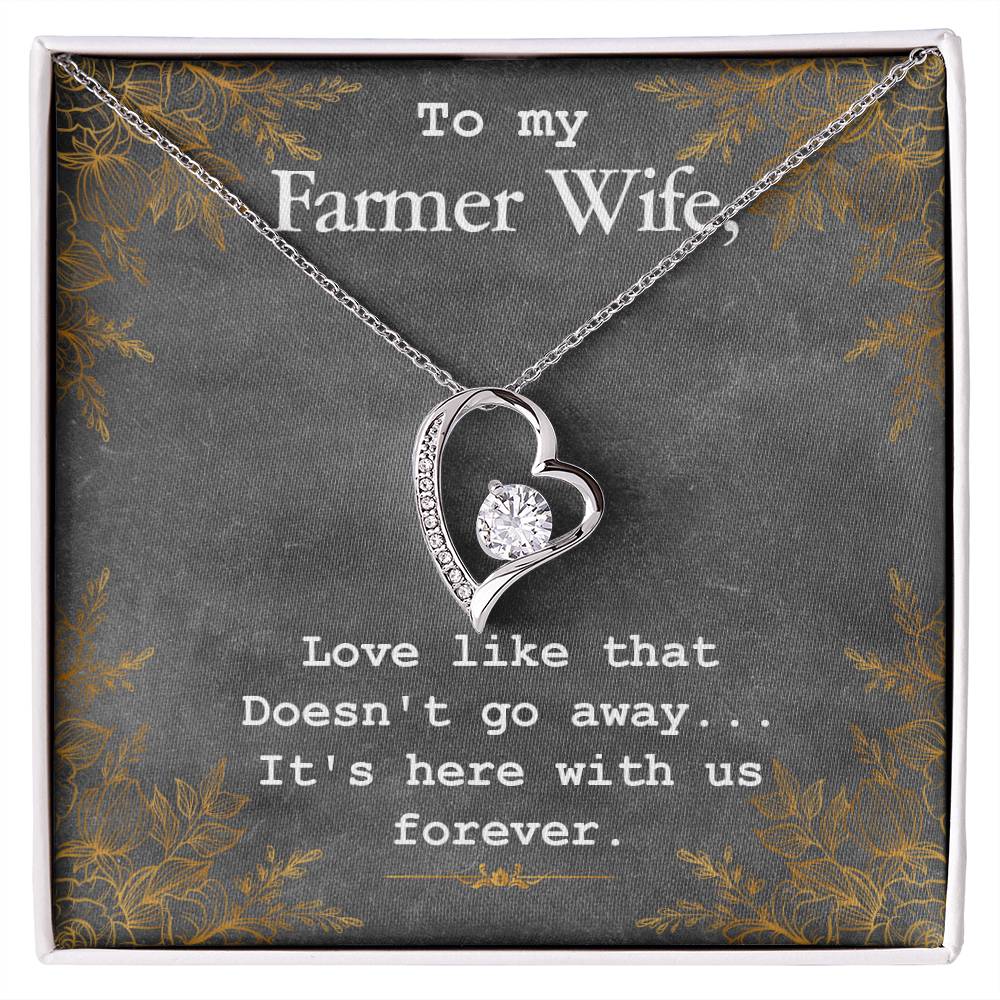 To My Farmer Wife - from your Husband.(Forever Love Necklace)