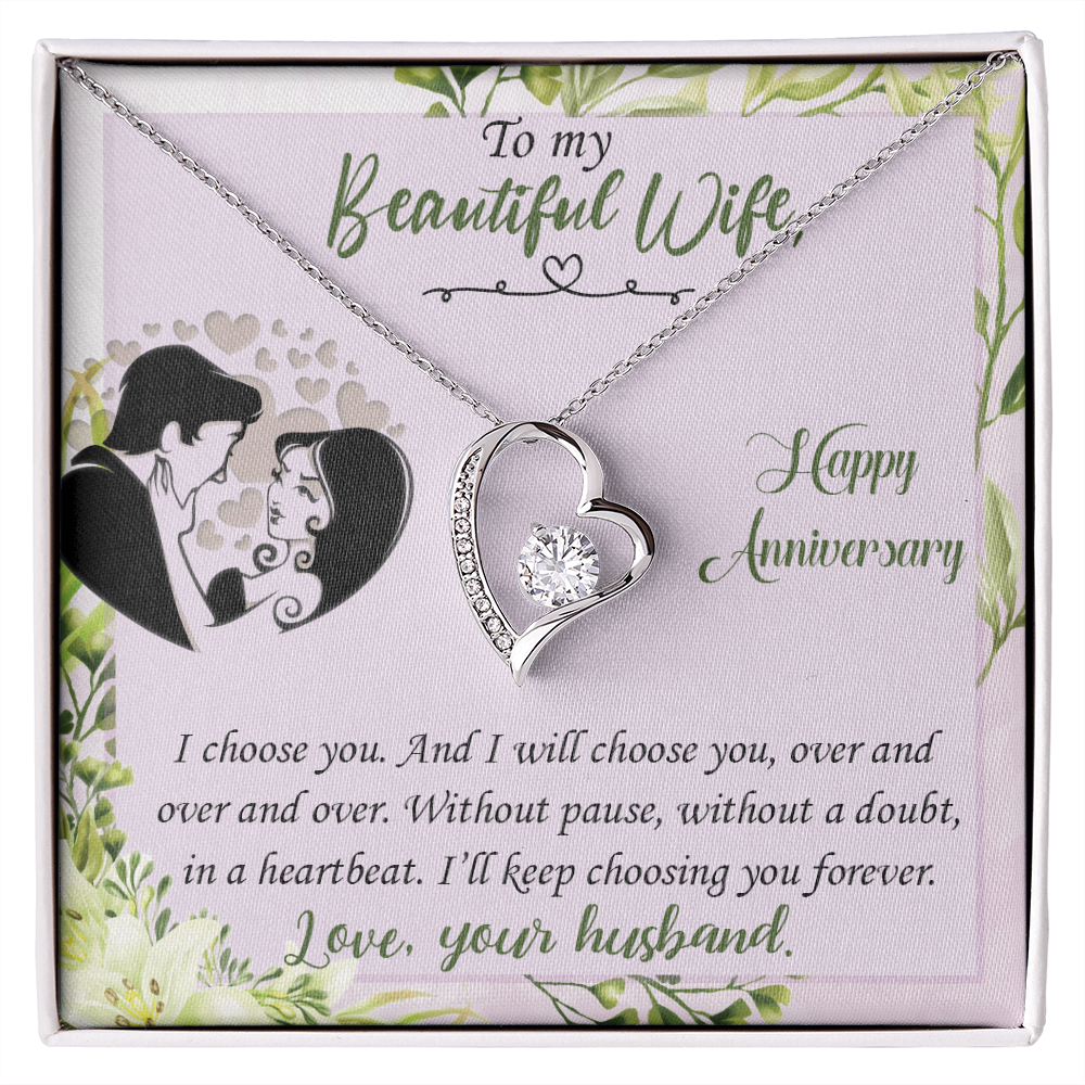 To My beautiful Wife - from your Husband.(Forever Love Necklace)