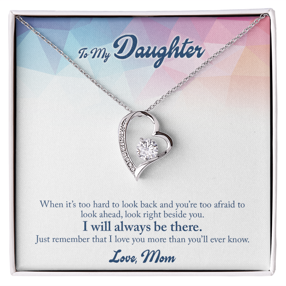 To My daughter - from your Mom.(Forever Love Necklace)