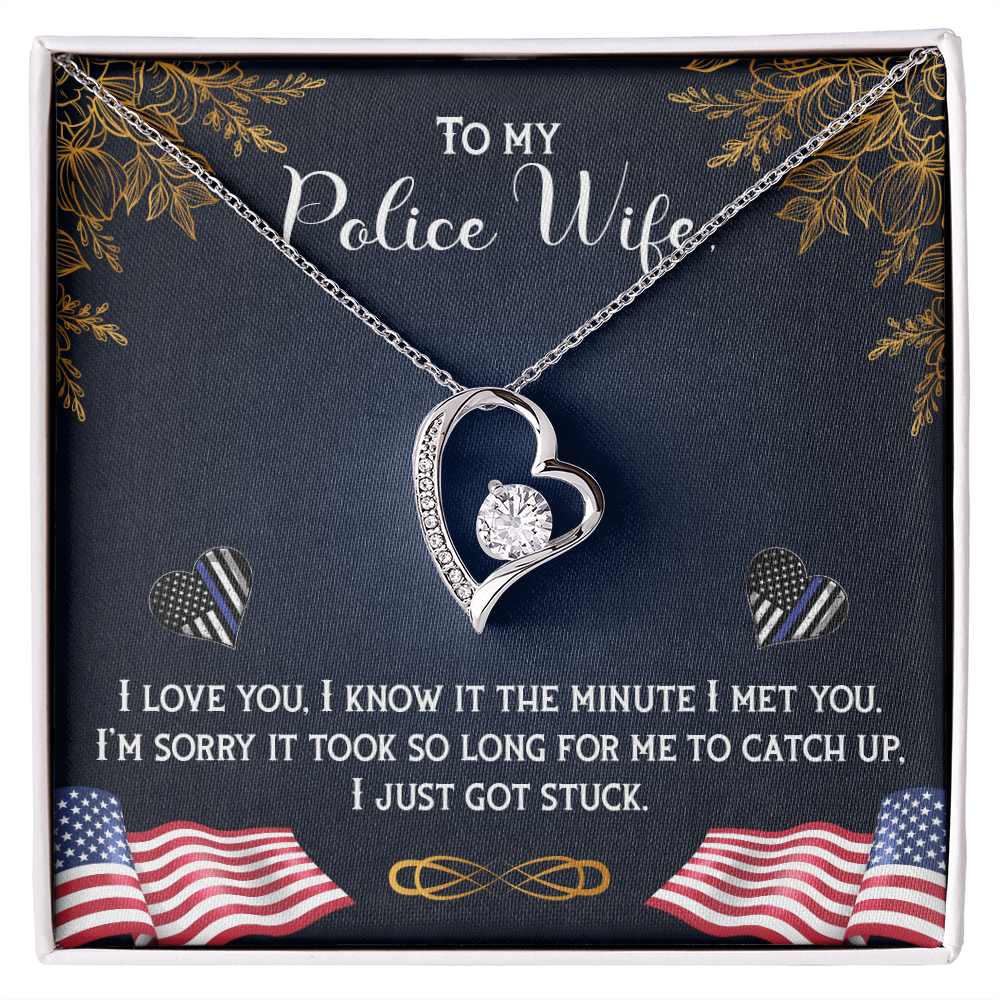 To My police Wife - from your Husband.(Forever Love Necklace)