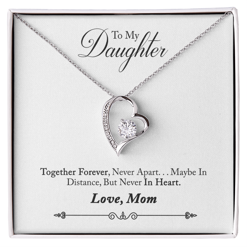 To My daughter - from your Mom.(Forever Love Necklace)