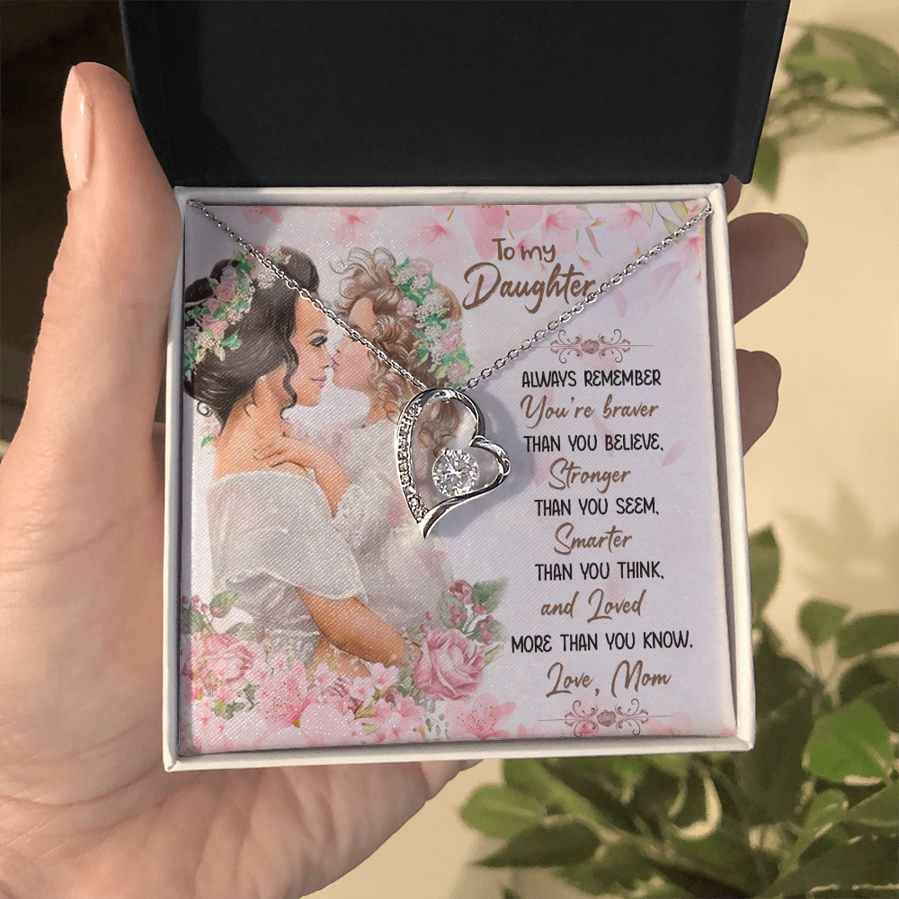 To My daughter - from your Mom.(Forever Love Necklace)