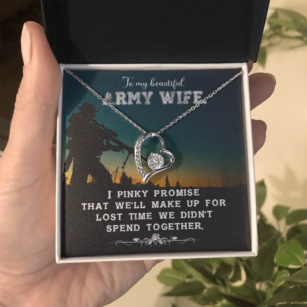 To My  Armey Wife - from your Husband.(Forever Love Necklace)