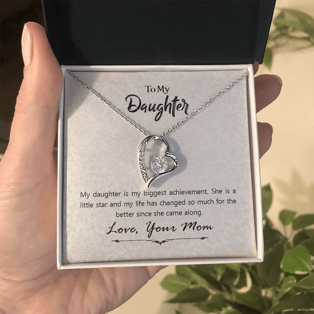 To My daughter - from your Mom.(Forever Love Necklace)