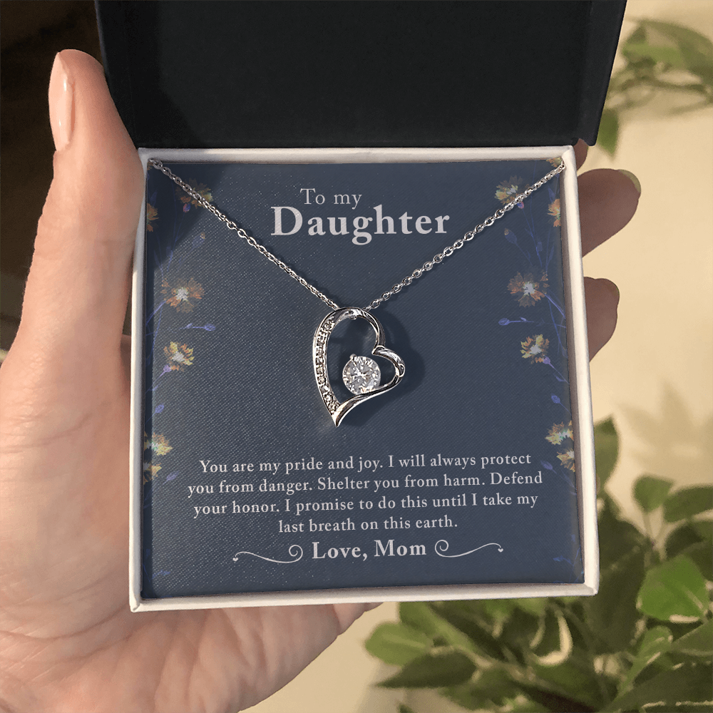 To My daughter - from your Mom.(Forever Love Necklace)