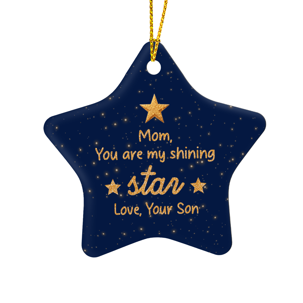 High Gloss Star Ornament.